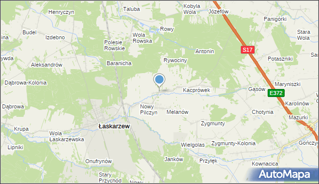 mapa Stary Pilczyn, Stary Pilczyn na mapie Targeo